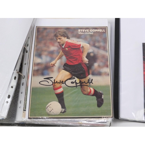 147 - Extensive collection of Manchester united memorabilia including autographs, programmes, tickets, let... 