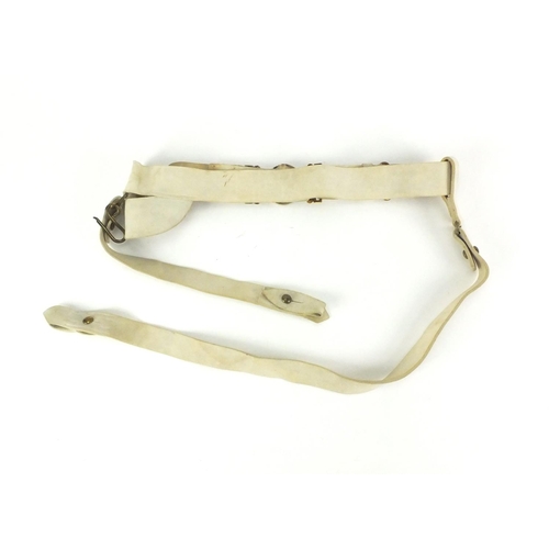 272 - British Military officers style wait belt with 2nd Warwickshire Regiment (24th) design