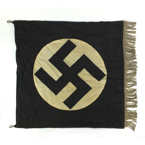 294 - German Military interest podium banner, 73cm x 64cm excluding the tassels