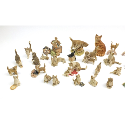 2238 - Sherratt & Simpson model cats including Happy Birthday and one with a rat, some with labels to the b... 