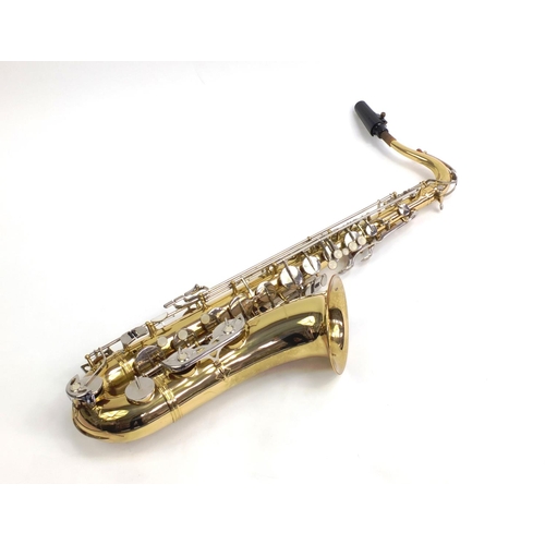 2852 - Boosey and Hawkes two piece saxophone with fitted case