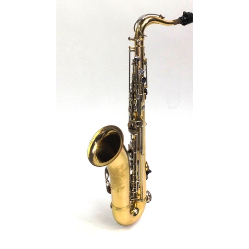 2852 - Boosey and Hawkes two piece saxophone with fitted case
