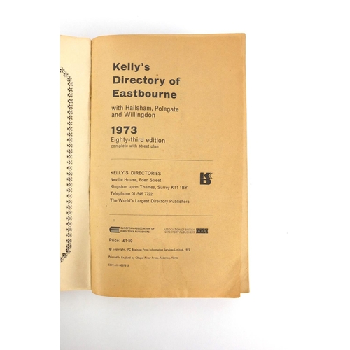 160 - Kelly's directory of Eastbourne, Hailsham and neighbourhood, five books, four hardback comprising 19... 