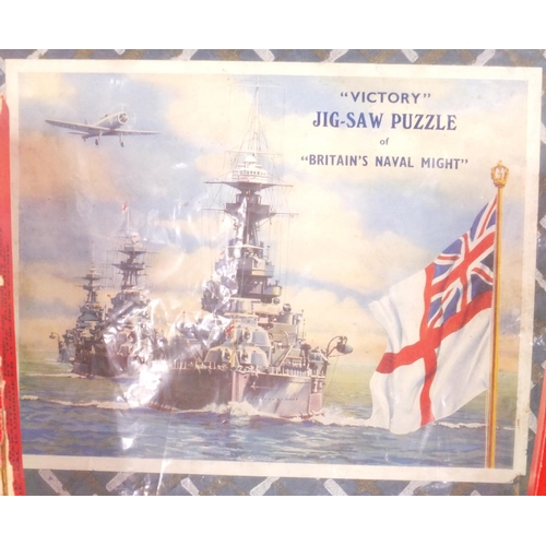 392 - Five vintage jigsaw puzzles comprising four tucks and one Victory example