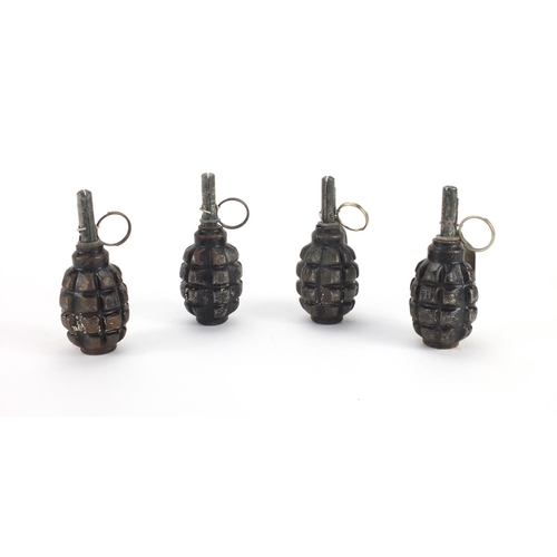 303 - Four Russian Military interest F1 Limonka hand grenades