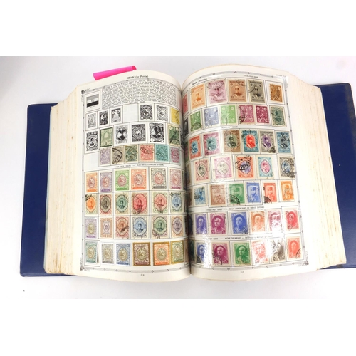 169 - Three albums of World stamps including penny black and 19th century Persian examples