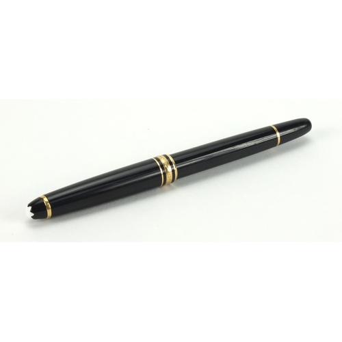 96 - Mont Blanc Meisterstuck fountain pen with 14k gold nib, numbered 4810