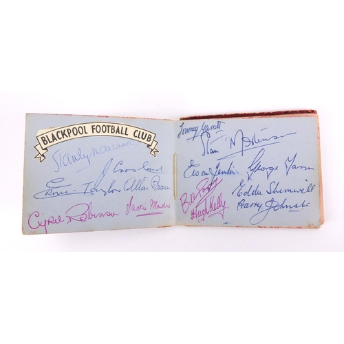 161 - 1950's/1960's good autograph album containing ink signatures, some sporting, including  Laurel and H... 