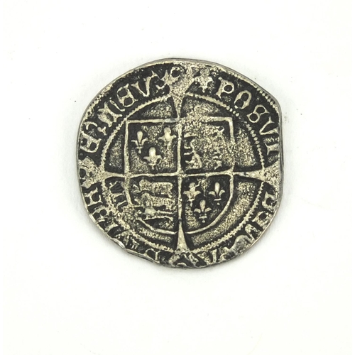 198 - **WITHDRAWN FROM SALE** Henry VIII silver groat, 2.5cm in diameter, approximate weight 3.6g