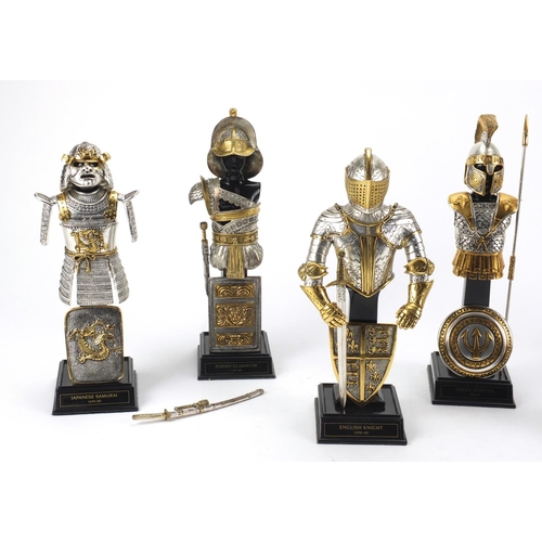 2255 - The English Knight by The Franklin Mint armoury collection, all boxed with certificates, comprising ... 