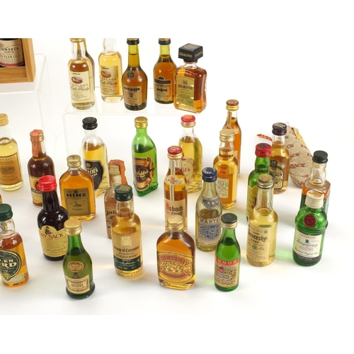 2259 - Collection of alcohol miniatures predominantly whiskey examples, including Glenfiddich, Chivas Regal... 