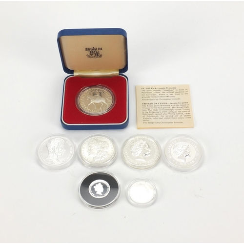 2598 - Three Victorian silver coins comprising two crowns 1895 and 1889, together with a 1889 double florin... 