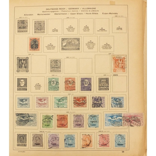 170 - Victorian and later British and World stamps housed in an album, including penny black, penny reds a... 