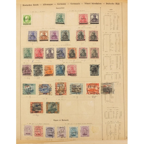 170 - Victorian and later British and World stamps housed in an album, including penny black, penny reds a... 