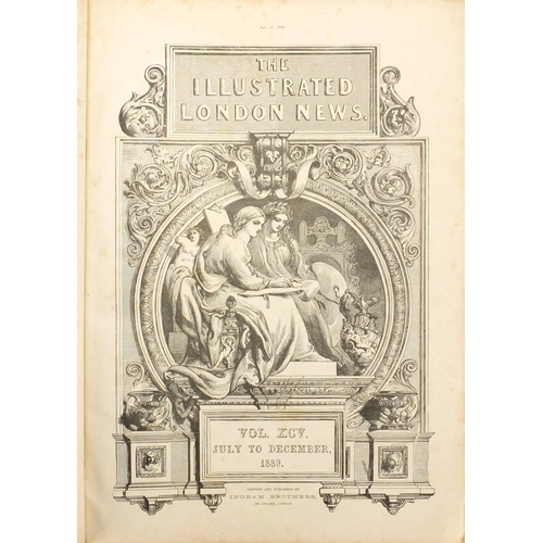 158 - The illustrated London News, two hardback books, July - December 1889 and January - June 1890