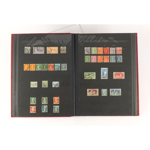 171 - French stamps various denominations, housed in an album