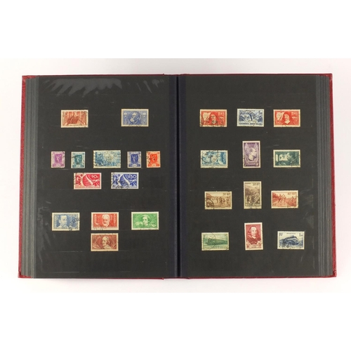 171 - French stamps various denominations, housed in an album