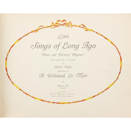 152 - Little songs of long ago, hardback book by Alfred Moffat, published 1912 by Augener