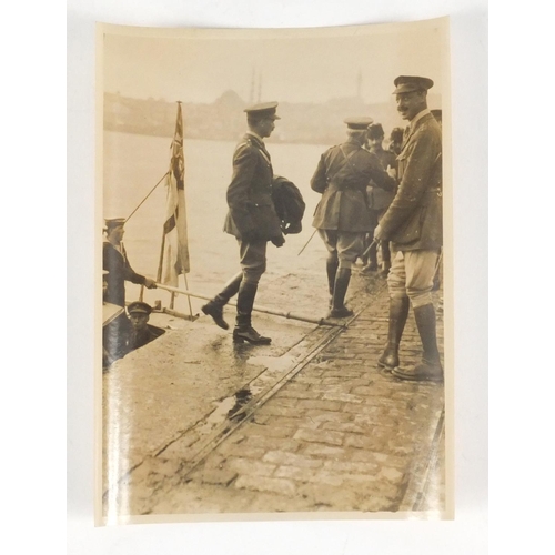 318 - British Military World War I black and white photographs of Constantinople, some with pencil annotat... 