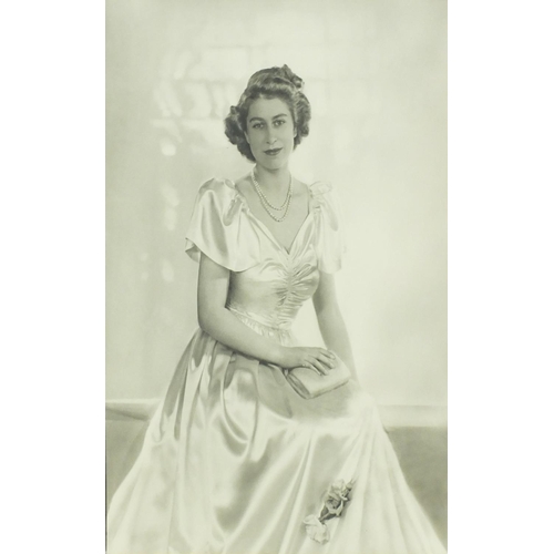 1248 - Dorothy Wilding - Pencil signed black and white photographs, Princess Elizabeth, stamp and numbered ... 