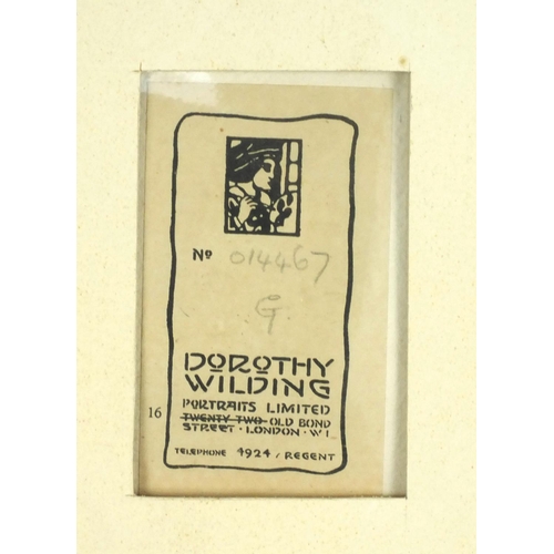 1248 - Dorothy Wilding - Pencil signed black and white photographs, Princess Elizabeth, stamp and numbered ... 