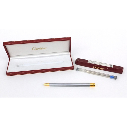 94 - Cartier ballpoint pen with fitted box and refill