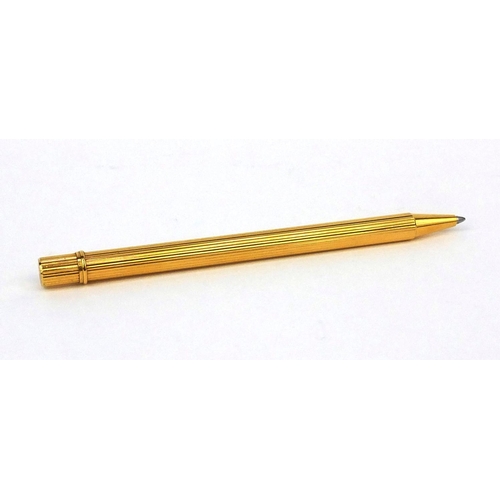 95 - Cartier gold plated ballpoint pen with refill