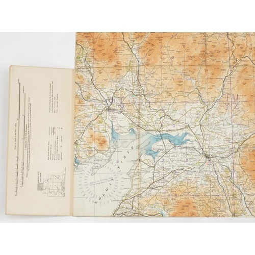 315 - Eleven British Military World War II Royal Air Force addition pilots maps, for official use only, po... 