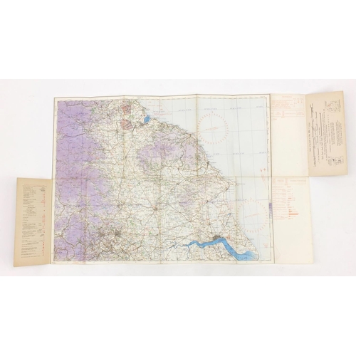 315 - Eleven British Military World War II Royal Air Force addition pilots maps, for official use only, po... 