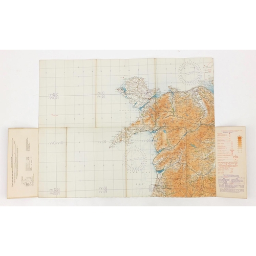 315 - Eleven British Military World War II Royal Air Force addition pilots maps, for official use only, po... 