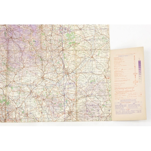 315 - Eleven British Military World War II Royal Air Force addition pilots maps, for official use only, po... 