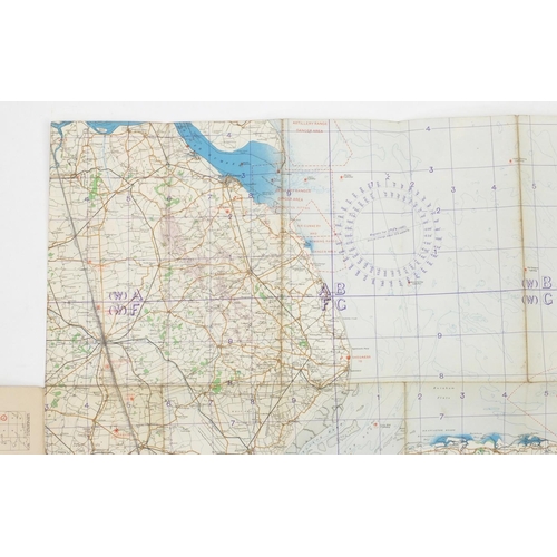 315 - Eleven British Military World War II Royal Air Force addition pilots maps, for official use only, po... 