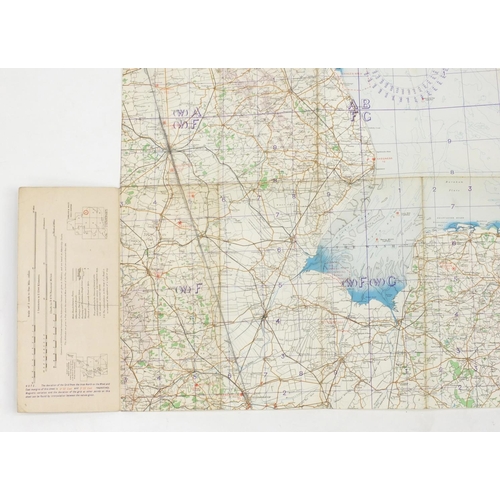 315 - Eleven British Military World War II Royal Air Force addition pilots maps, for official use only, po... 