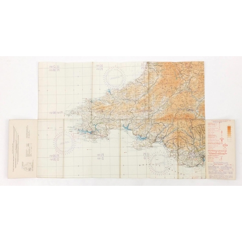 315 - Eleven British Military World War II Royal Air Force addition pilots maps, for official use only, po... 