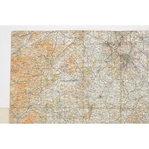 315 - Eleven British Military World War II Royal Air Force addition pilots maps, for official use only, po... 