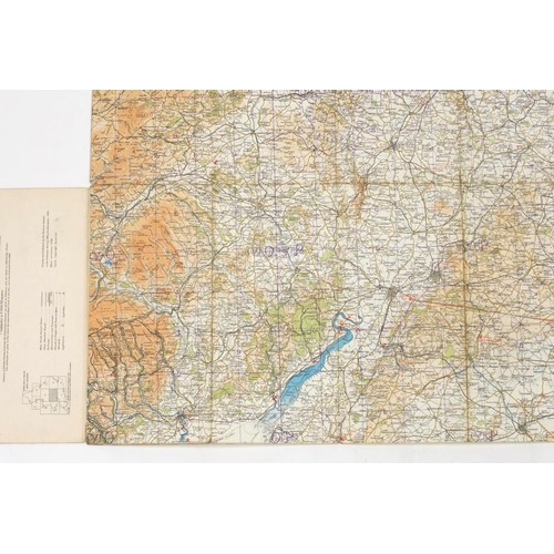 315 - Eleven British Military World War II Royal Air Force addition pilots maps, for official use only, po... 