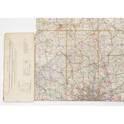 315 - Eleven British Military World War II Royal Air Force addition pilots maps, for official use only, po... 