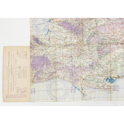 315 - Eleven British Military World War II Royal Air Force addition pilots maps, for official use only, po... 