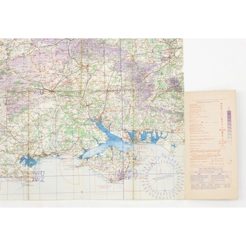 315 - Eleven British Military World War II Royal Air Force addition pilots maps, for official use only, po... 