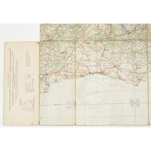 315 - Eleven British Military World War II Royal Air Force addition pilots maps, for official use only, po... 