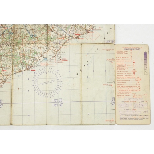 315 - Eleven British Military World War II Royal Air Force addition pilots maps, for official use only, po... 