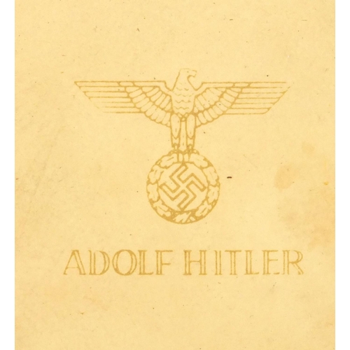 330 - German Military interest Adolf Hitler Christmas card, send and signed by Adolf Hitler dated December... 