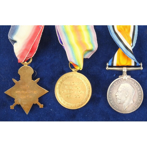 243 - British Military World War I medals relating to James Henry Fremlin and Thomas Victor Fremlin, compr... 