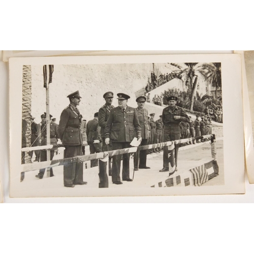 261 - British Military World War II medal group, black and white photographs and binoculars comprising The... 