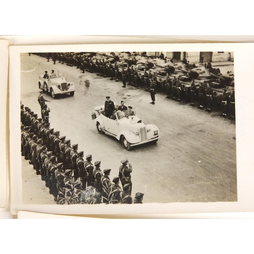 261 - British Military World War II medal group, black and white photographs and binoculars comprising The... 