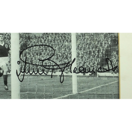 144 - World Cup 1966 ephemera and autographs including a montage signed by Bobby Moore, Bobby Charlton and... 