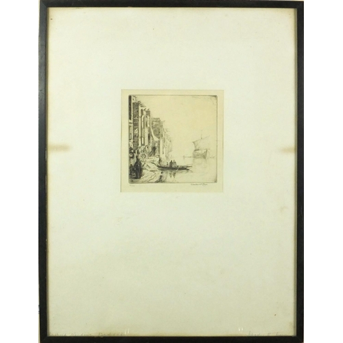 1276 - Charles William Cain - Two pencil signed limited edition etchings, one titled The Promenade Baghdad,... 