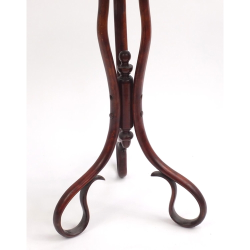 2082 - Vintage Fischel Bentwood stand, 77cm high