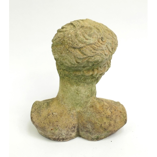 2109 - Stoneware bust of David, 40cm high