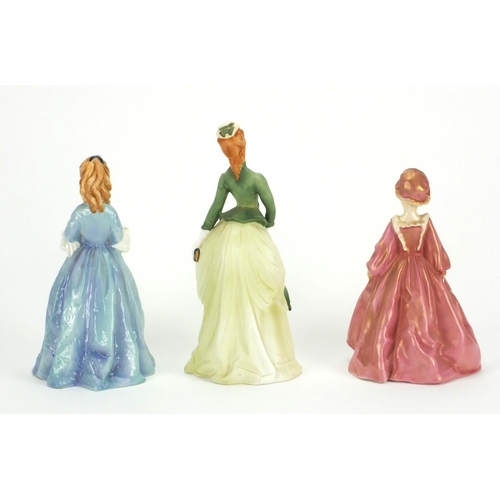 2347 - Three Royal Worcester figurines two modelled by F G Doughty, comprising Sweet Anne 3630, Grandmother... 